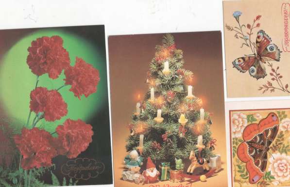 Поздравительные открытки 70-х, 90-х годов в Волгограде фото 5