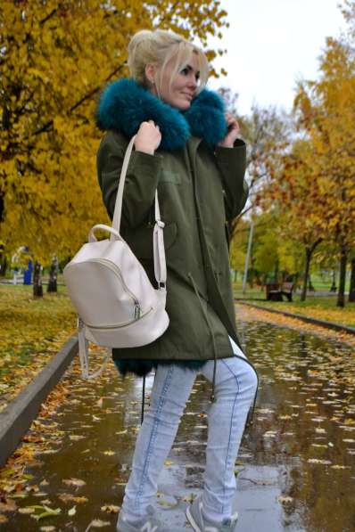 Парка с лисой и енотом, новая, женская в Москве фото 7