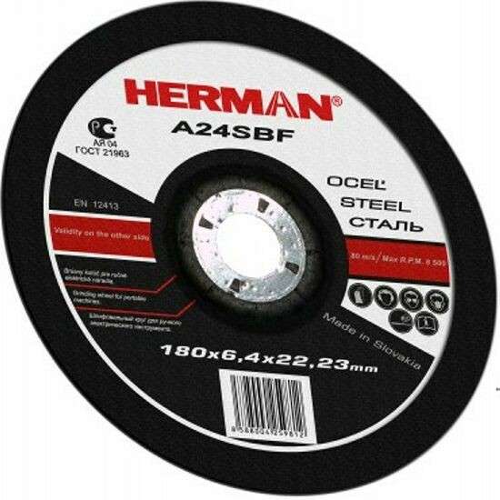 Абразивный отрезной круг HERMAN STANDART 150х2,0х22,23мм