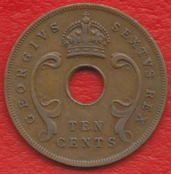 Британская Восточная Африка 10 центов 1952 г. в Орле