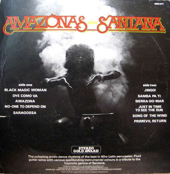 Amazonas - Amazonas Play Santana (LP, 1973, UK) в Волгограде