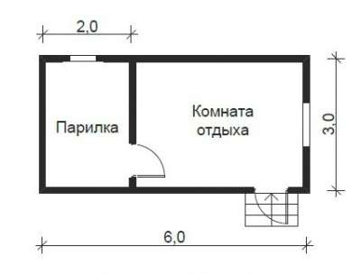 Сруб бани 3х6 м. из строганного бруса в Барнауле