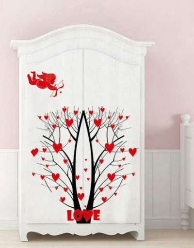Декоративная наклейка Дерево с сердцами в Барнауле фото 3