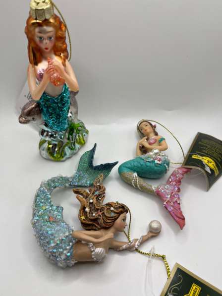 Елочные новые игрушки русалочка
