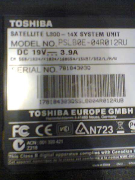 Toshiba Satellite A300-1G3 рабочий ноутбук в Москве фото 33