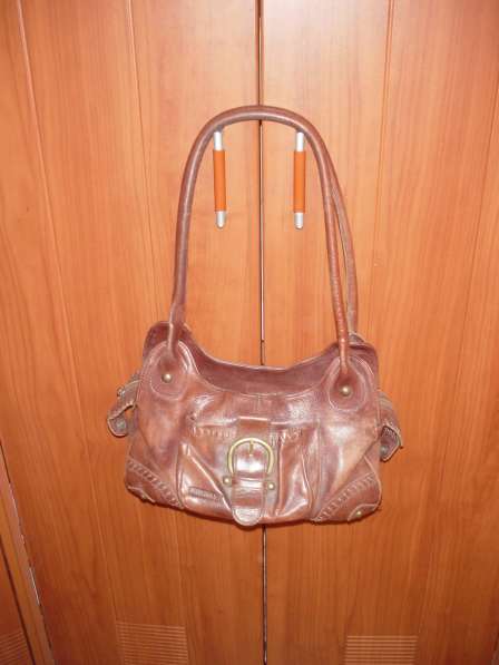 Брендовая женская сумка PIKOLINOS коричневая кожа хендмейд в Видном фото 3