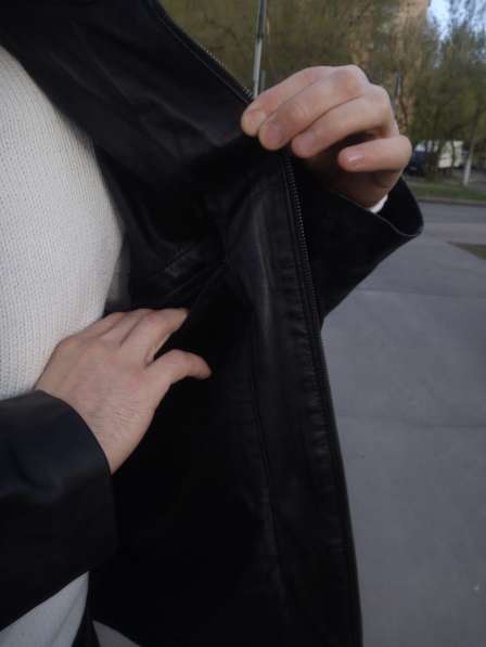 Куртка кожаная мужская Италия в Москве