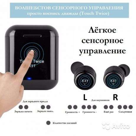 Беспроводные наушники X3T в Санкт-Петербурге фото 3