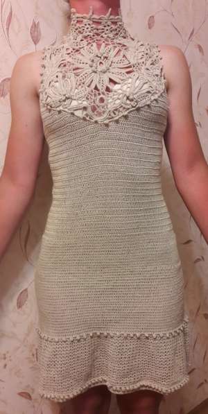 Вечернее платье ручной работы - ирландское кружево в фото 5