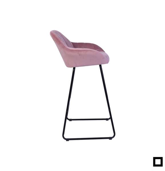 Барные стулья CAROLINE розовые, 3 шт