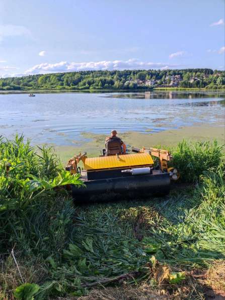 Очистка прудов от ила и растительности земснарядом Botsman в Москве фото 3