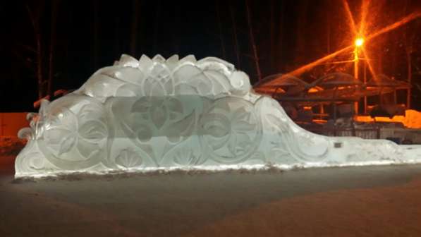 Ледовый городок, ледовая скульптура, природный лед в Сургуте фото 4