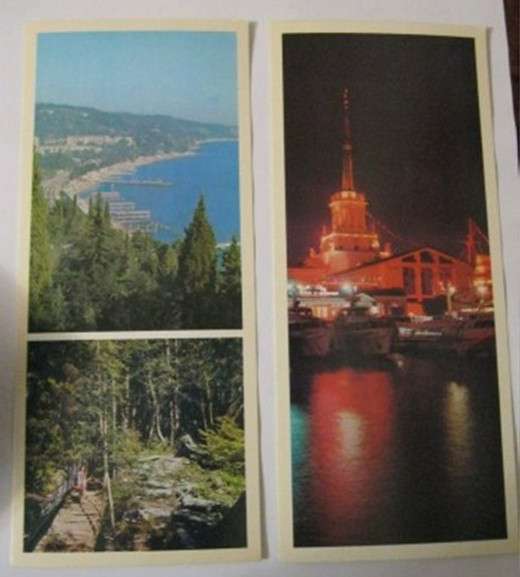 Краснодарский край открытки набор 1977 СССР