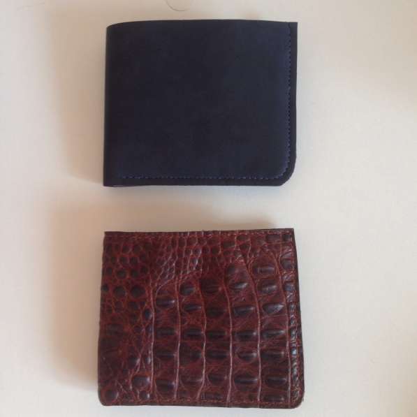 Мужское портмоне, кошелек из натуральной кожи в фото 7