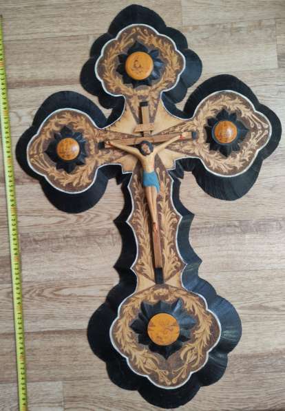 Деревянный крест распятие, большой, ручная авторская работа в Ставрополе фото 4