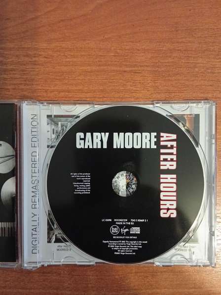 Gary Moore After hours CD 1992/2003 в Санкт-Петербурге