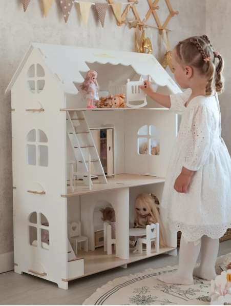 Кукольный большой деревянный домик для Барби Блейз в Москве фото 7