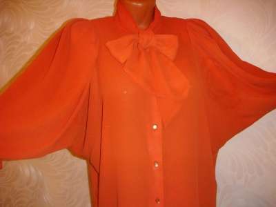 Блуза из шифона красно-оранжевая имп. в Красноярске