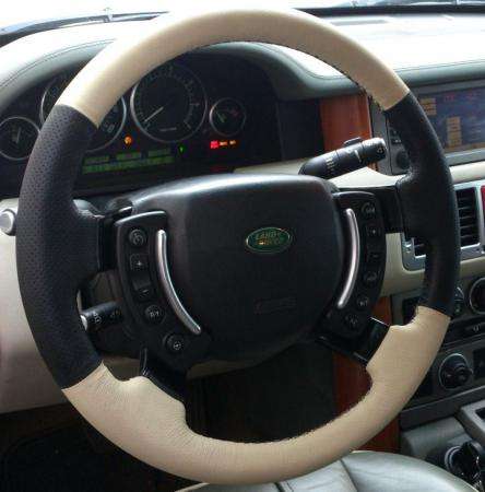 Перетяжка руля кожей