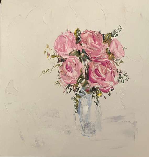 Картина маслом РОЗЫ