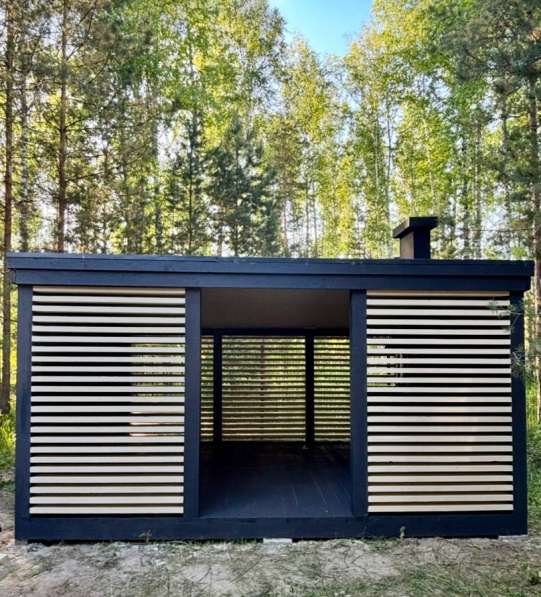 Беседка с мангалом