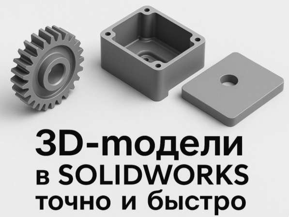 Создание 3D моделей в solidworks, помощь студентам