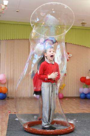 Детский день рождения, шоу мыльных пузырей в Нижнем Новгороде фото 5
