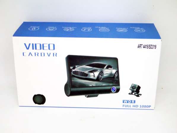 Видеорегистратор DVR SD319 3 камеры, 4" экран в фото 7