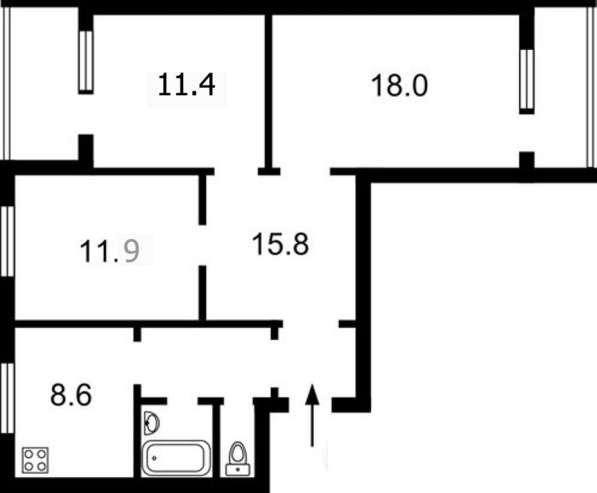 Продам 3-кв.134 серия.Троещина,Беретти,14.торг. в фото 3