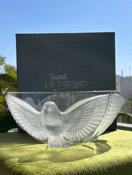 Салатница хрустальная JG Durand, Cristal d'Arques, Франция