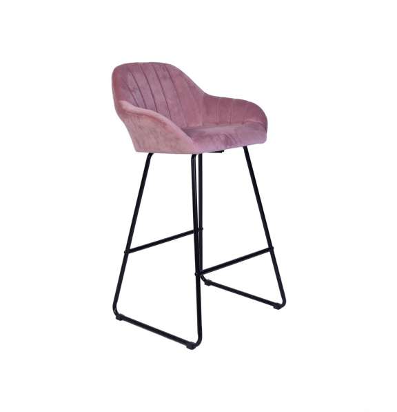 Барные стулья CAROLINE розовые, 3 шт в фото 3