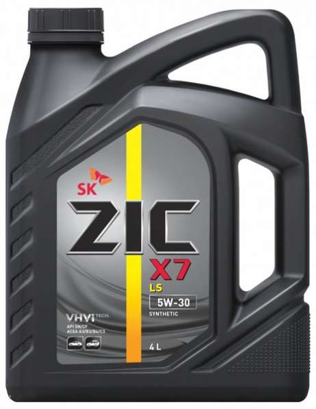 Масло ZIC X7 LS 5W30 SN/CF 4 литра синтетика
