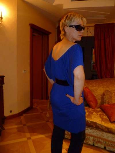 Туника, смотрится как мини-платье Oasis, Англия цвета ультрамарин в Москве фото 10