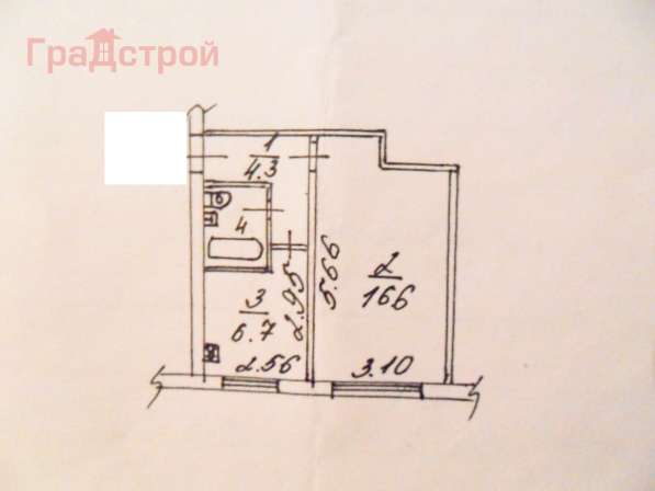 Продам однокомнатную квартиру в Вологда.Жилая площадь 30,60 кв.м.Этаж 5.Дом панельный. в Вологде фото 3