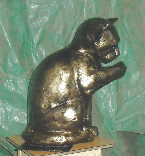 Cкульптура из металла"Сидящий кот" в Краснодаре