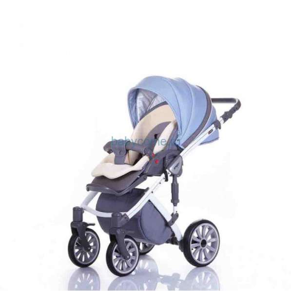 Детская коляска 3 в 1 ANEX SPORT gray+light-blue в Краснодаре фото 7