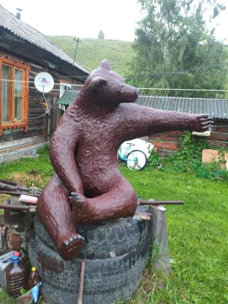 Медведь, бетон пустотелый каркасный в Барнауле