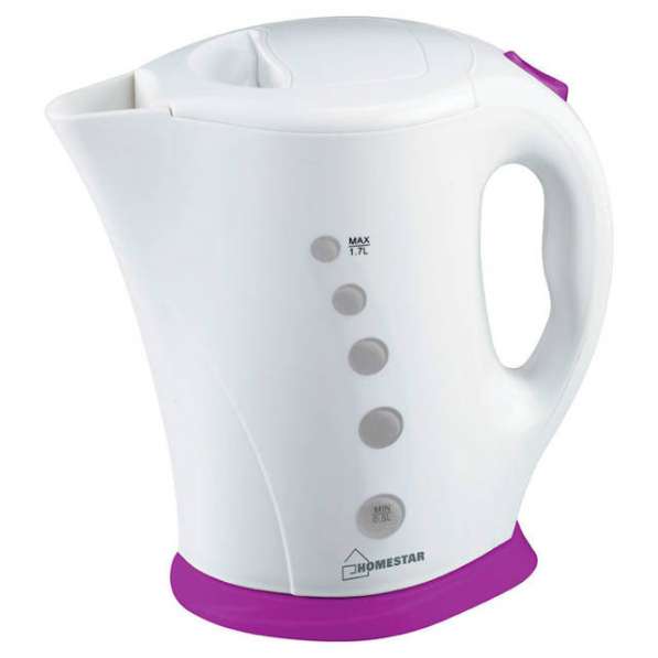 Чайник электрический Homestar HS-1005 белый фиолетовый 002682 1.7л