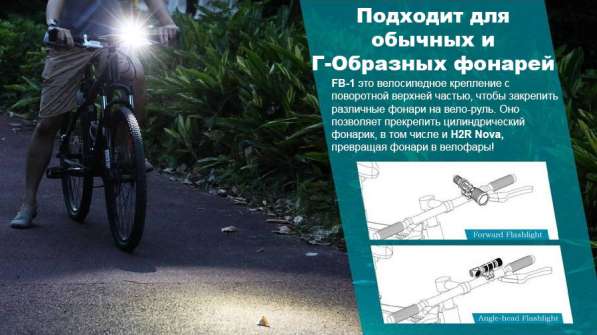 Olight Велокрепление Olight FB-1 для фонарей поворотное в Москве фото 5