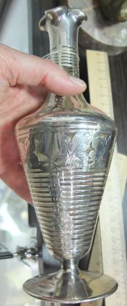 Серебряный графин, серебро, стекло, старинный в Ставрополе фото 8