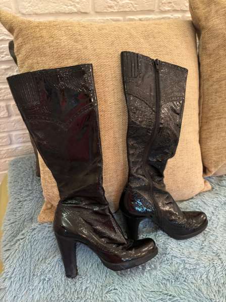 Сапоги лаковые в Москве фото 4