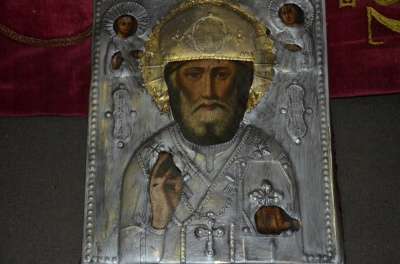 Икона Св. Николай Угодник. Конец 19 века в Москве фото 3
