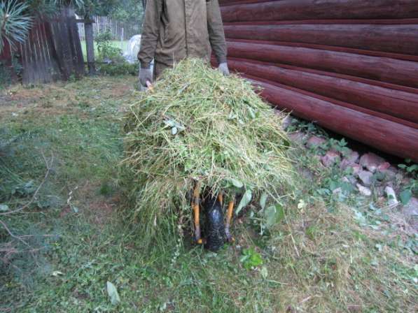 Покос травы Бурьяна Сухостоя в Кимре фото 3