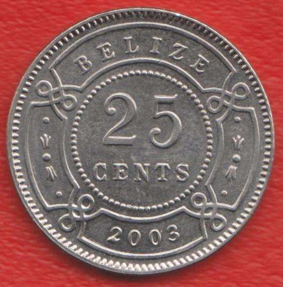Белиз 25 центов 2003 г.