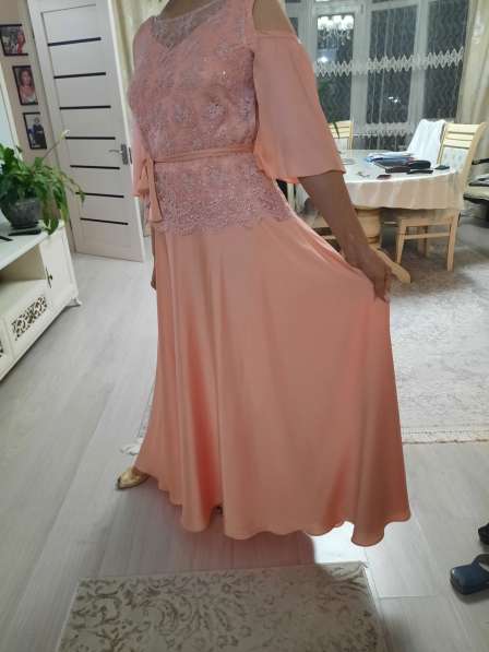 Продам нарядное платье-костюм нежно розового-персикового цв в фото 5