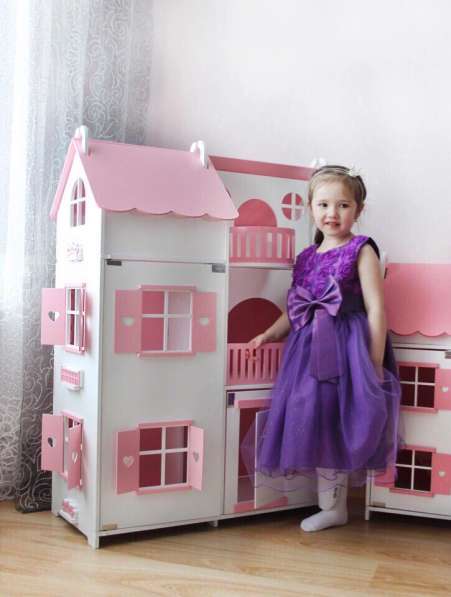 Кукольный домик деревянный большой Барби дом для Барби в Москве фото 11