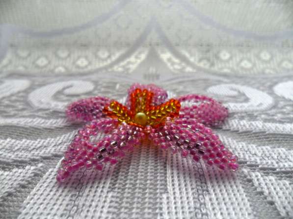 Цветок из бисера в Муравленко фото 3