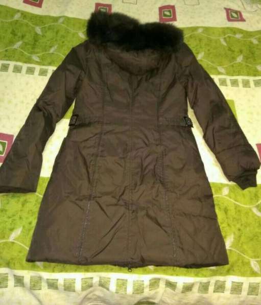 Куртка - пальто - парка - пуховик р.42! Цвет коричневый (те в Москве фото 3