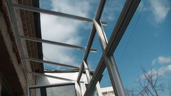 Установка крыш на балкон и лоджию в фото 5