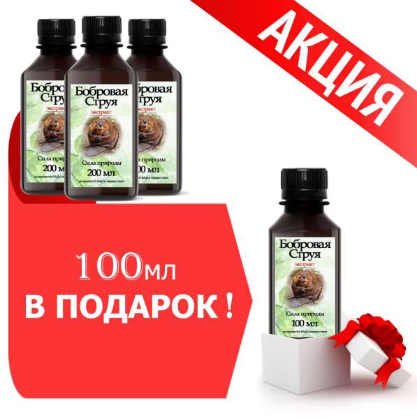 Бобровая струя по акции 3+1! в Томске